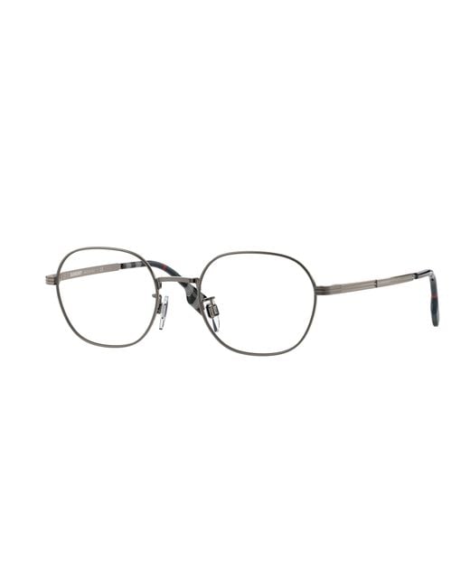 Burberry Black Be1369Td 1003 Optical Frames Titanium Transparent Round Normal for men