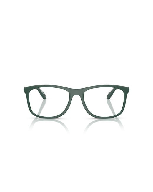 Emporio Armani Black Ea3247 6190 Optical Frames Injected Pillow Normal for men