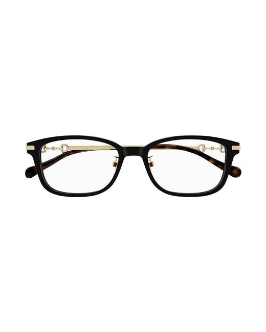 Gucci Black Gg1129Oj 001 Optical Frames Acetate Squared