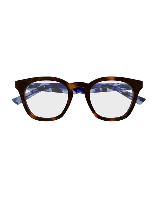 Gucci Black Gg2185O 003 Optical Frames Acetate Transparent Round for men