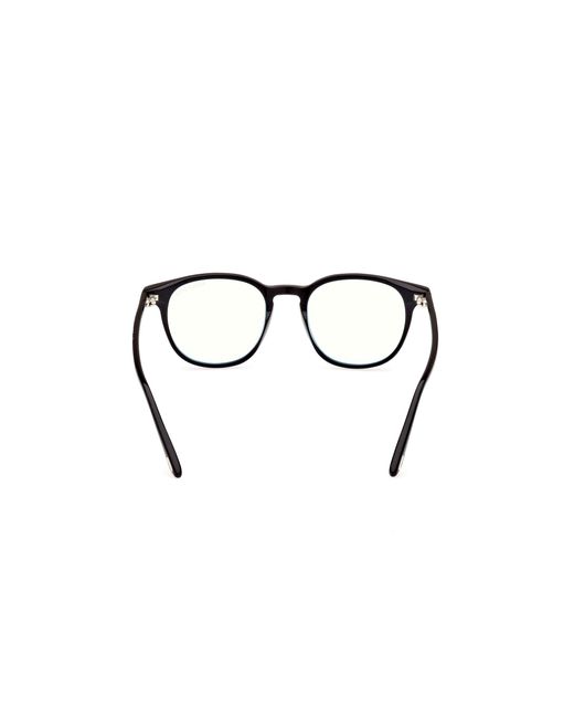 Tom Ford Black Ft5832-B 001 Optical Frames Acetate Round Normal for men