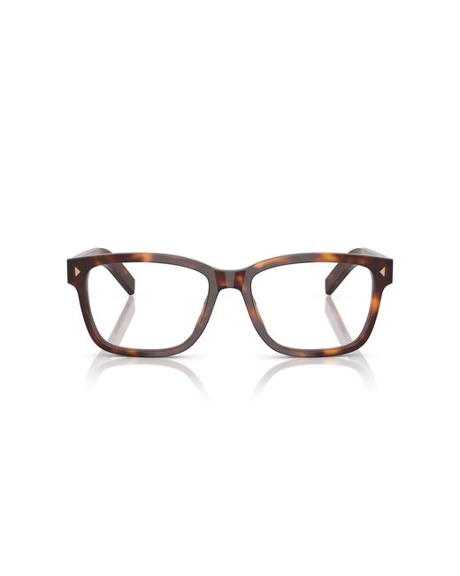 Prada Black Pr B10V 15W1O1 Optical Frames Acetate Squared Normal for men