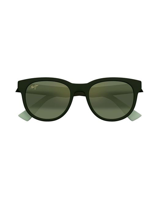 Maui Jim Green Mj0668S 004 Sunglasses Injected Round for men