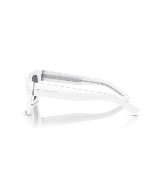 Dolce & Gabbana Black Dg4413 337440 Sunglasses Acetate Squared Mirrored Mirror for men