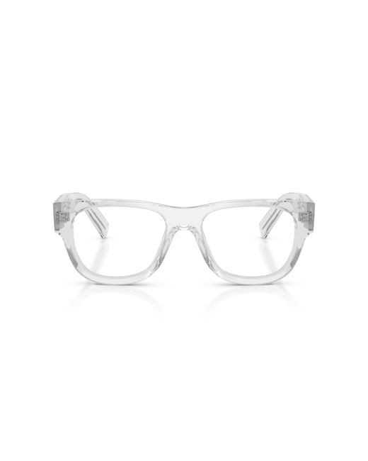 Prada Black Pr D08Vu 12R1O1 Optical Frames Acetate Squared Normal for men