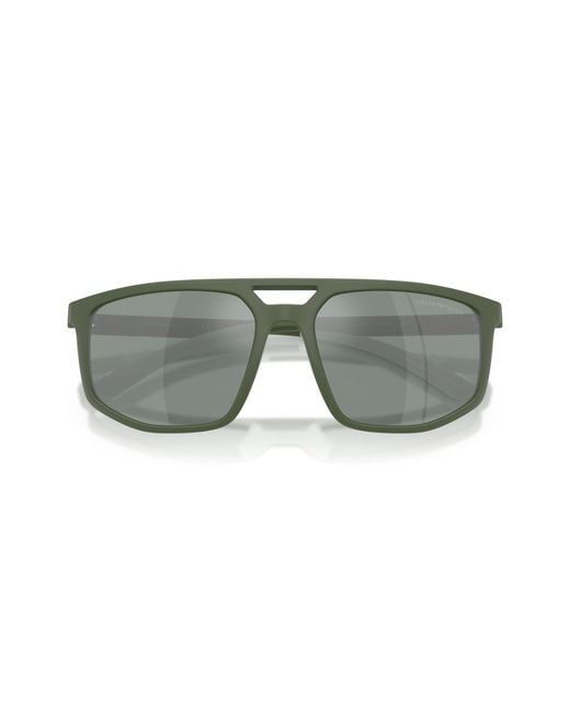 Emporio Armani Black Ea4248U 625930 Sunglasses Injected Pilot Mirrored for men