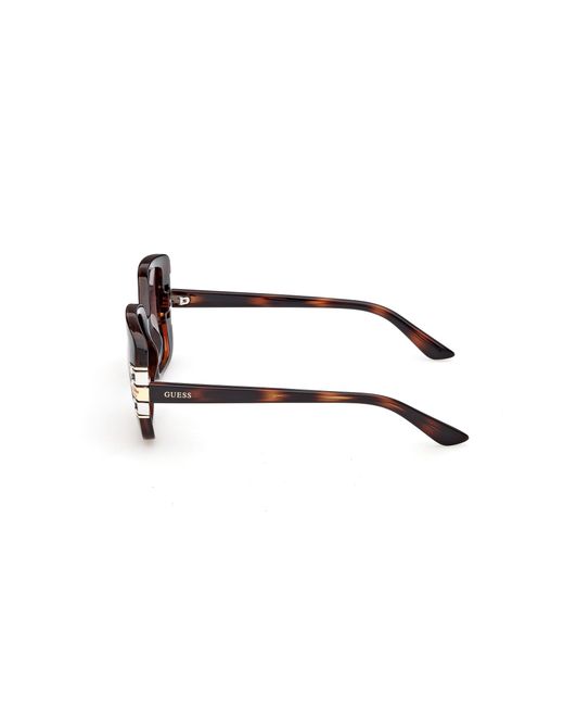 Guess Black Gu00294 52F Sunglasses Injected Squared Normal