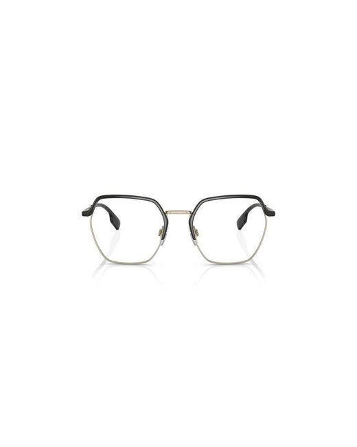 Burberry Black Be1371 Angelica 1326 Optical Frames Metal Transparent Geometric Normal