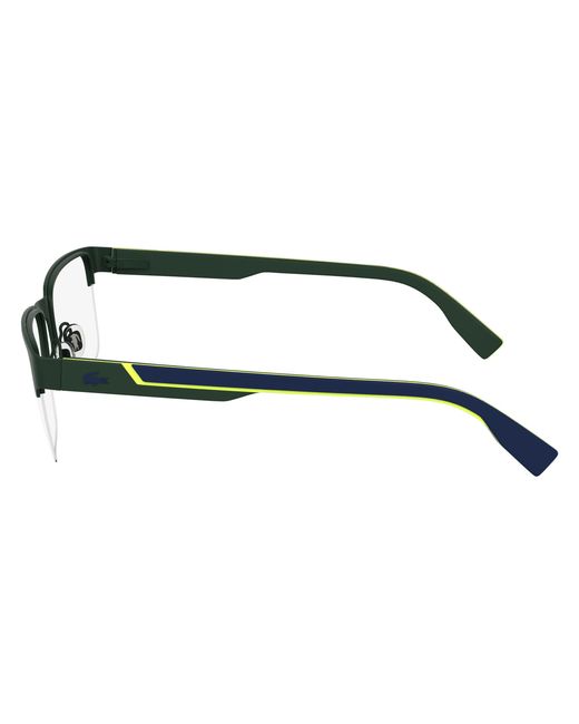 Lacoste Black L2305 301 Optical Frames Metal Squared Normal for men