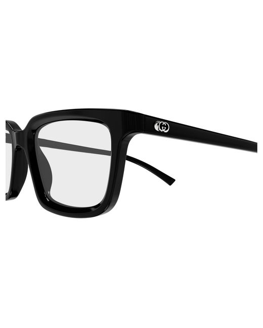 Gucci Black Gg1947O 001 Optical Frames Acetate Transparent Squared for men