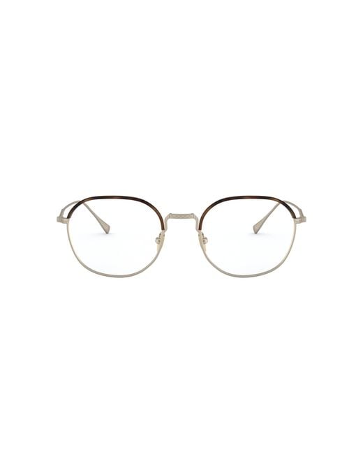 Giorgio Armani Black Ar5103J 3002 Optical Frames Metal Transparent Round Normal for men