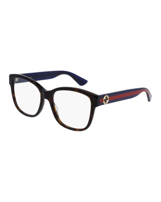 Gucci Black Gg0038On 003 Optical Frames Acetate Squared