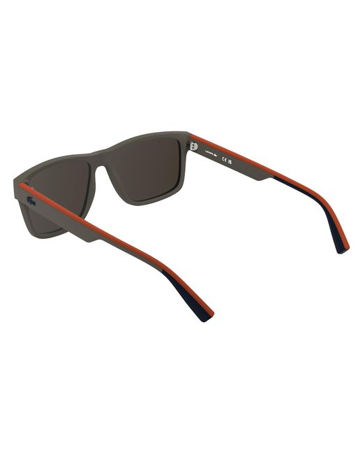 Lacoste Black L6076S 202 Sunglasses Bio-Injected Squared Normal for men