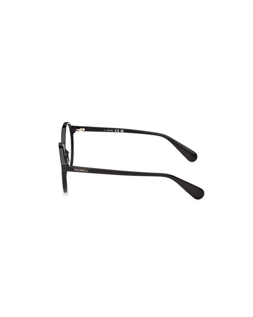MAX&Co. Black Mo5217 001 Optical Frames Acetate Round Normal