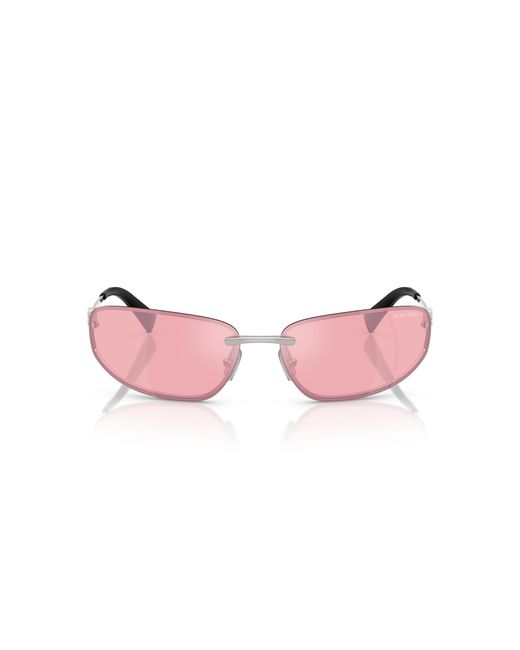 Miu Miu Black Mu A50S 1Bc70J Sunglasses Metal Round Normal