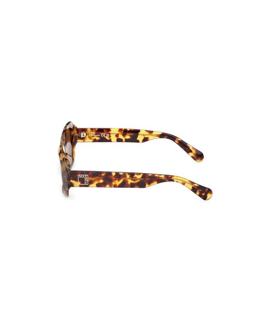 MAX&Co. Black Mo0152 53E Sunglasses Acetate Geometric Normal