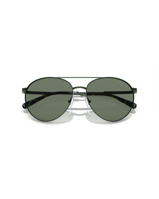 Michael Kors Green Mk1138 Arches 18943H Sunglasses Metal Pilot Normal