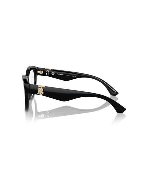 Burberry Black Be2404 3001 Optical Frames Acetate Transparent Round Normal