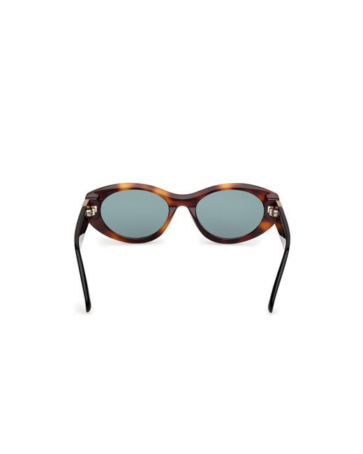 MAX&Co. Black Mo0123 52N Sunglasses Acetate Round Normal