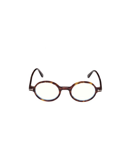Tom Ford Black Ft5975-B 052 Optical Frames Acetate Round Normal for men