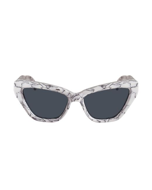 Xlab Black Panay Sunglasses Acetate Smoke Cat Eye Polarized