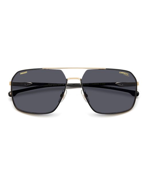 Carrera DUCATI Black Carduc 038/S Rhl/2K Sunglasses Titanium Pilot Anti-Glare for men