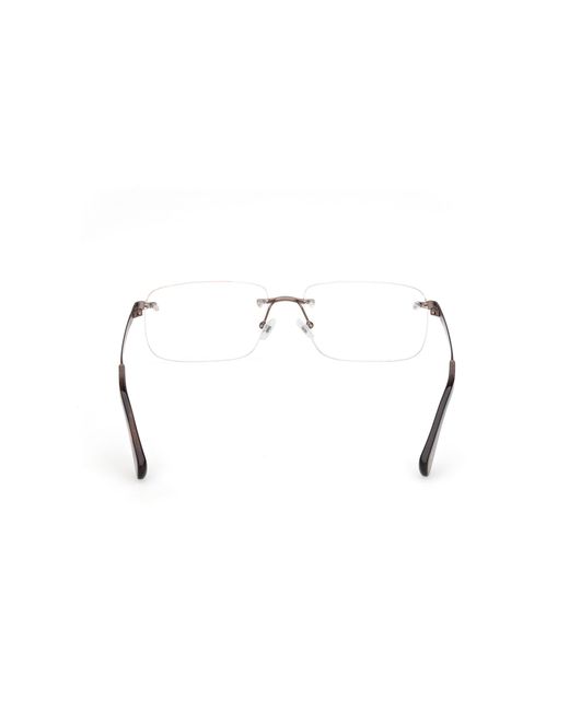 Timberland Black Tb50090 049 Optical Frames Metal Squared Normal for men