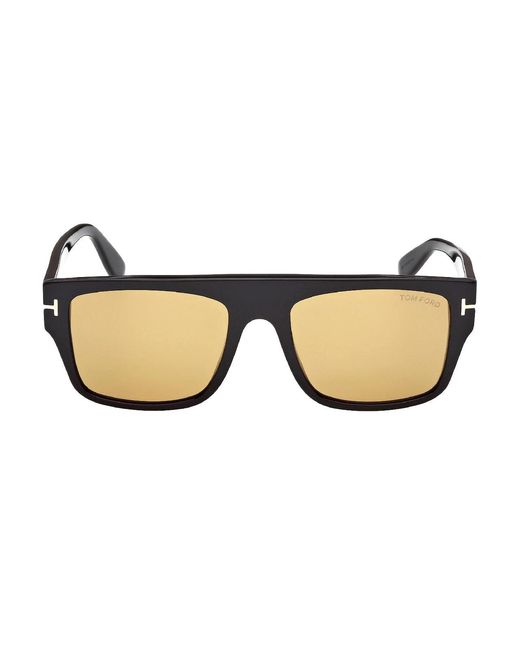 Tom Ford Black Ft0907 Dunning-02 01E Sunglasses Acetate Squared Normal for men