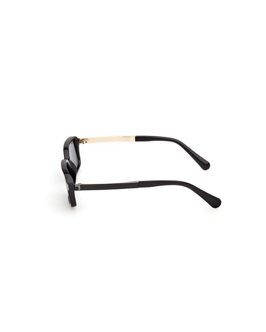MAX&Co. Black Mo0159 01A Sunglasses Injected Smoke Squared Normal