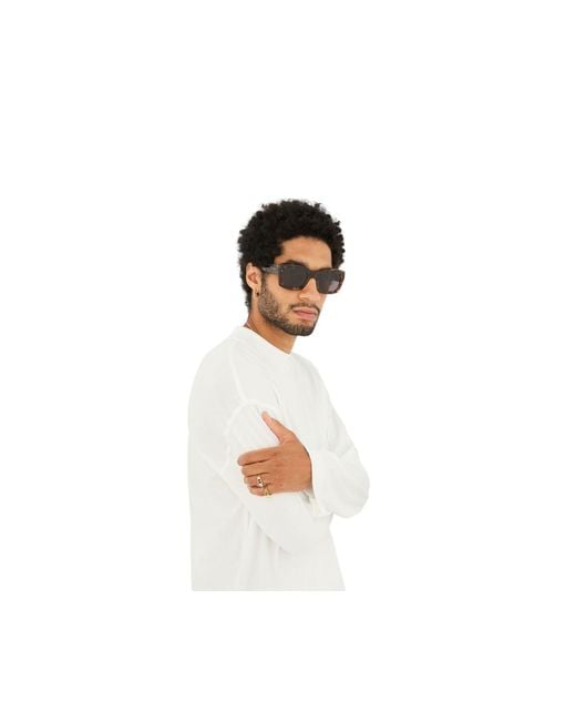 Retrosuperfuture Black H8Y Komori Burnt Sunglasses Acetate Squared Normal
