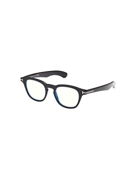 Tom Ford Black Ft5976-B 001 Optical Frames Acetate Round Normal for men