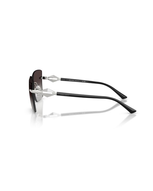 Jimmy Choo Black Jc4018 30028G Sunglasses Metal Squared Normal Shaded