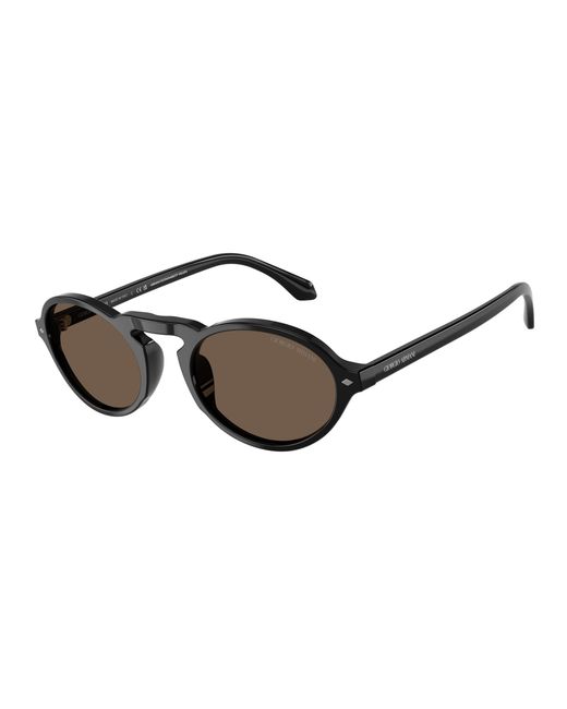 Giorgio Armani Black Ar8219U 58758T Sunglasses Acetate Round Normal for men