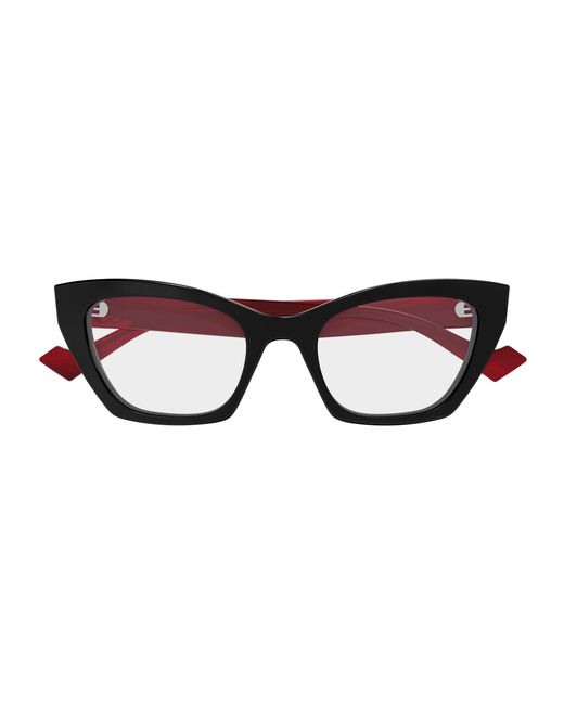 Gucci Black Gg1334O 004 Optical Frames Acetate Transparent Cat Eye