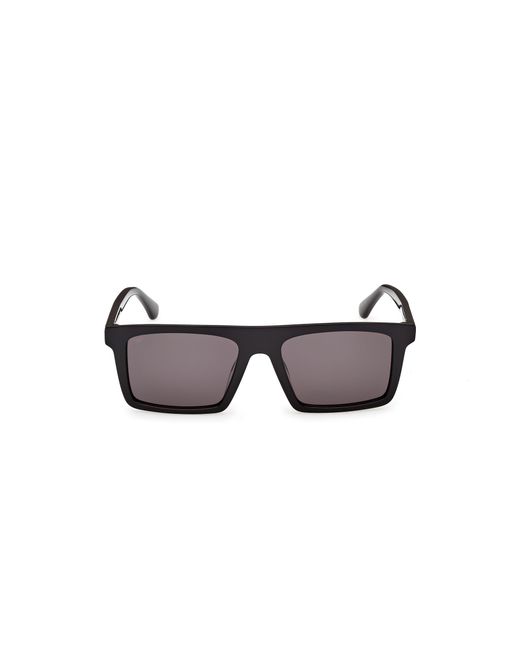 Web Black We0397 01A Sunglasses Acetate Smoke Squared Normal for men