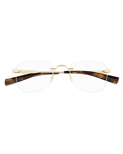 Saint Laurent Black Sl 744 002 Optical Frames Metal Transparent Round