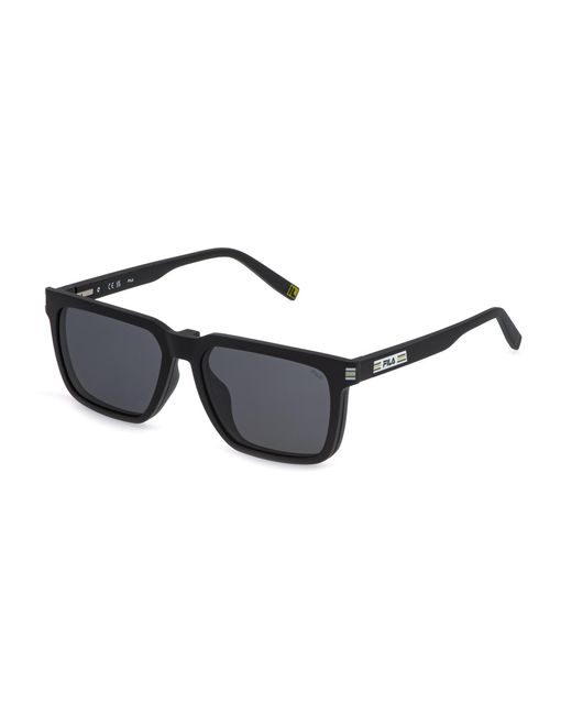 Fila Black Ufid08 U28Z Optical Frames Injected Smoke Squared for men