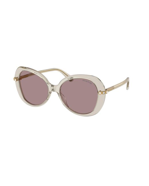 Swarovski Black Sk6059 3003La Sunglasses Acetate Butterfly Normal