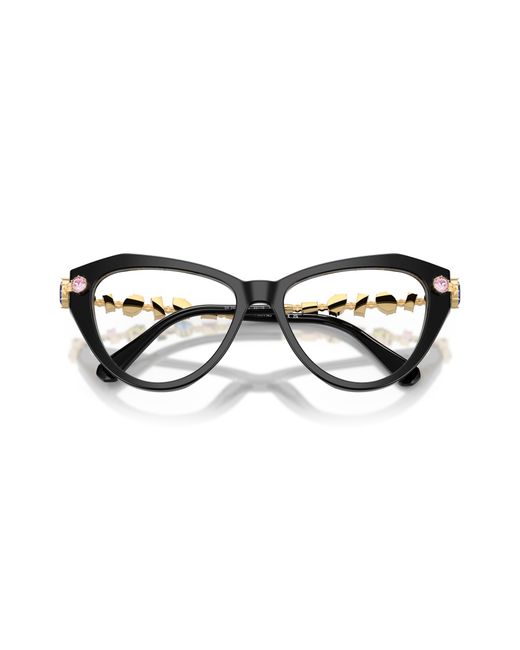 Swarovski Black Sk2047 1001 Optical Frames Acetate Cat Eye Normal