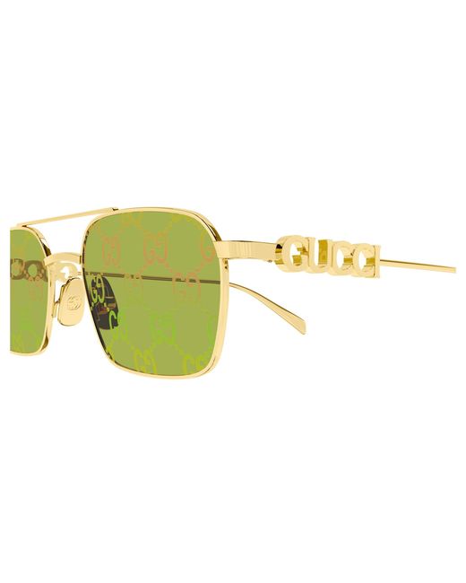 Gucci Black Gg1804S 002 Sunglasses Metal Squared
