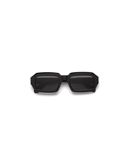Retrosuperfuture Black 17I Fantasma Sunglasses Acetate Squared Normal