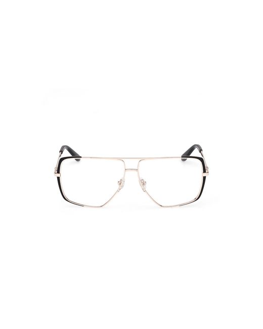 Guess Black Gu50248 002 Optical Frames Metal Squared Normal