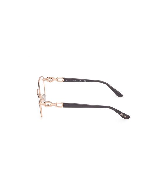 Guess Black Gu50179 020 Optical Frames Metal Squared Normal