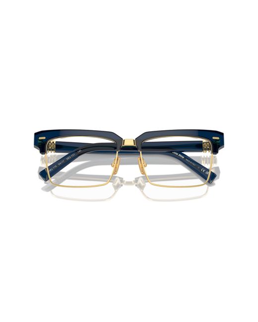 Miu Miu Black Mu 11Xv 08Q1O1 Optical Frames Acetate Squared Normal