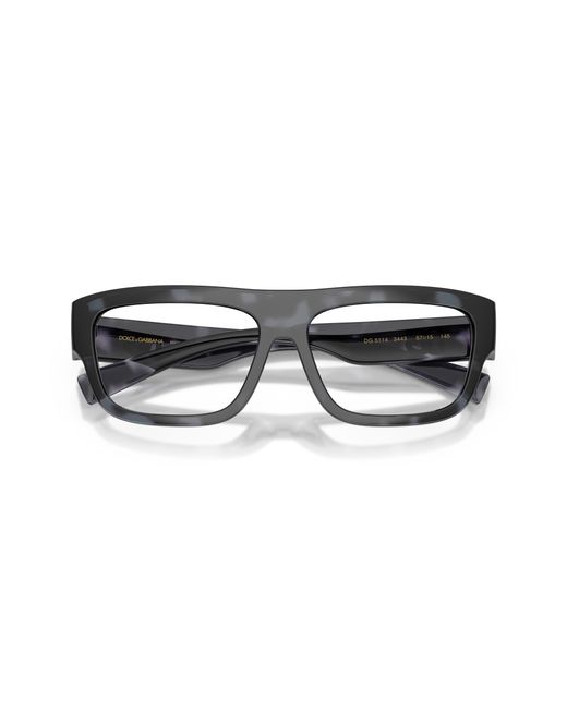 Dolce & Gabbana Black Dg5114 3443 Optical Frames Injected Transparent Squared Normal for men