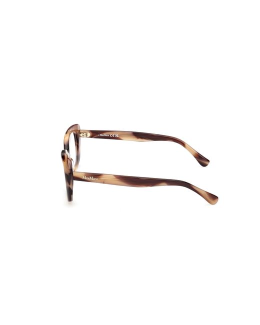 Max Mara Black Mm5211 047 Optical Frames Acetate Round Normal