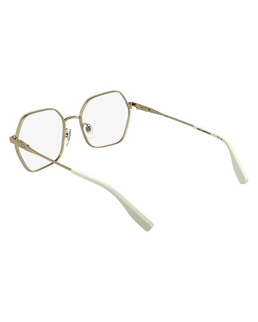 Karl Lagerfeld Black Kl363 715 Optical Frames Metal Squared Normal