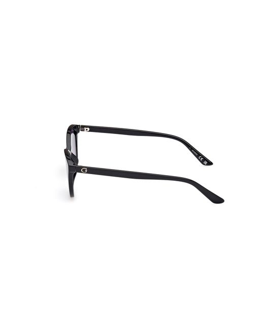 Guess Black Gu8291 01B Sunglasses Injected Smoke Cat Eye Normal Shaded