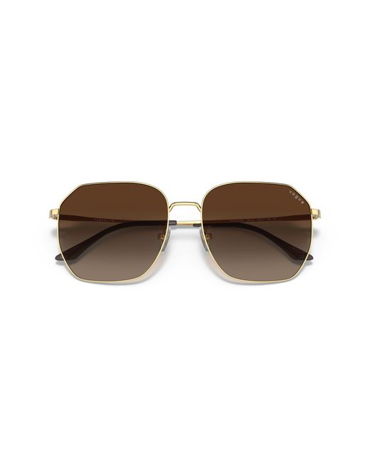 Vogue Eyewear Black Vo4215Sd 280/13 Sunglasses Metal Geometric Normal Shaded