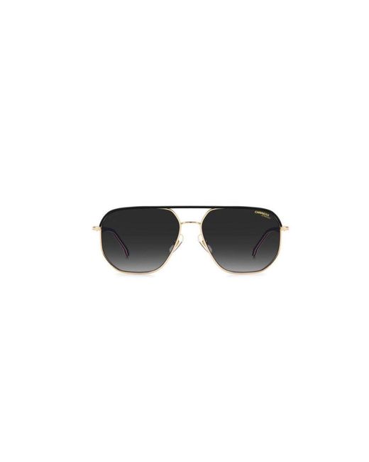 Carrera Black 304/S W97/9O Sunglasses Steel Geometric Shaded for men
